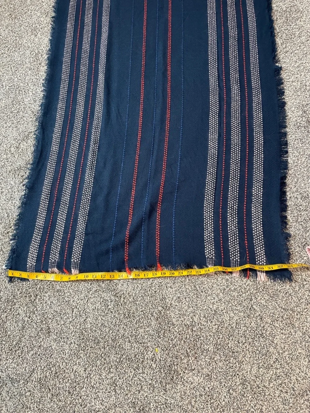 Navy Striped Fringe Scarf Old Navy NWT